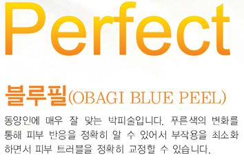 Perfect (OBAGI BLUE PEEL) ο ſ  ´ ǼԴϴ. Ǫ ȭ  Ǻ  Ȯ   ־ ۿ ּȭϸ鼭 Ǻ Ʈ Ȯ   ֽϴ.