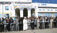 오픈행사에 참석하신 에티오피아 대통령과 테이프 커팅